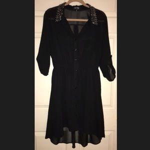Black Button Down Dress